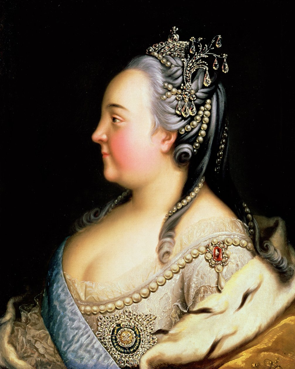 Portret Elżbiety Pietrownej (1709-62) Cesarzowa Rosji, ok. 1768 autorstwa Heinrich Buchholz