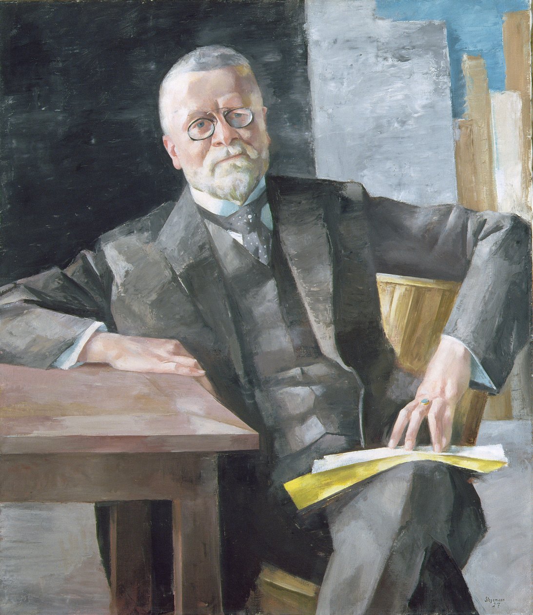 Profesor dr Fritz Schumacher (1869-1947), 1927 autorstwa Heinrich Stegemann