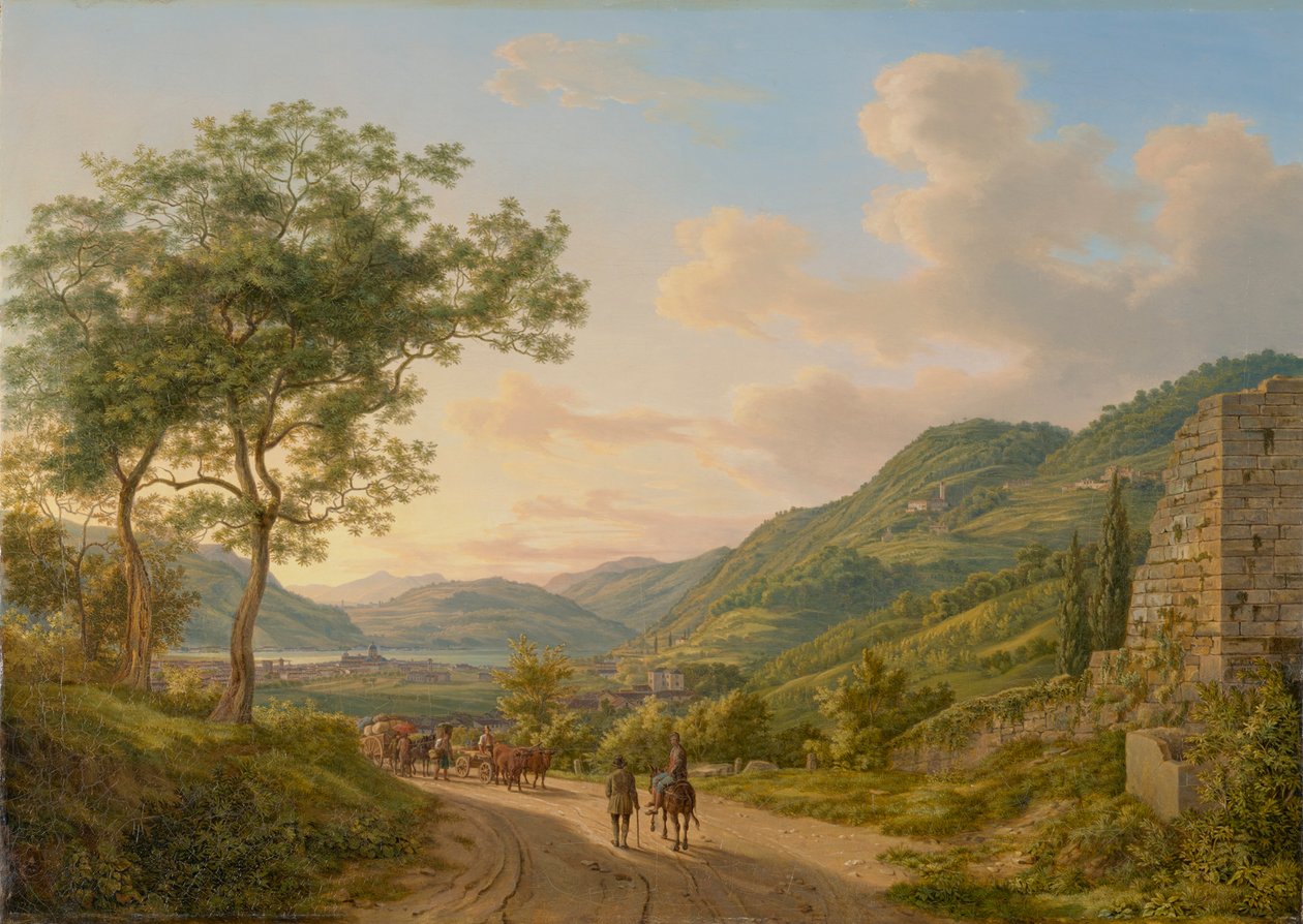 Obszar na Lago di Como autorstwa Heinrich Adam