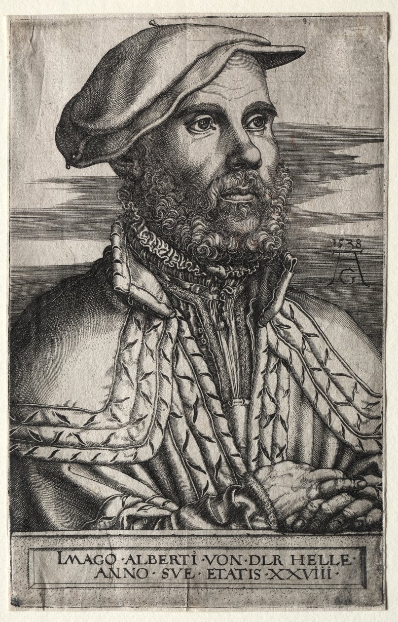 Albert van der Helle autorstwa Heinrich Aldegrever