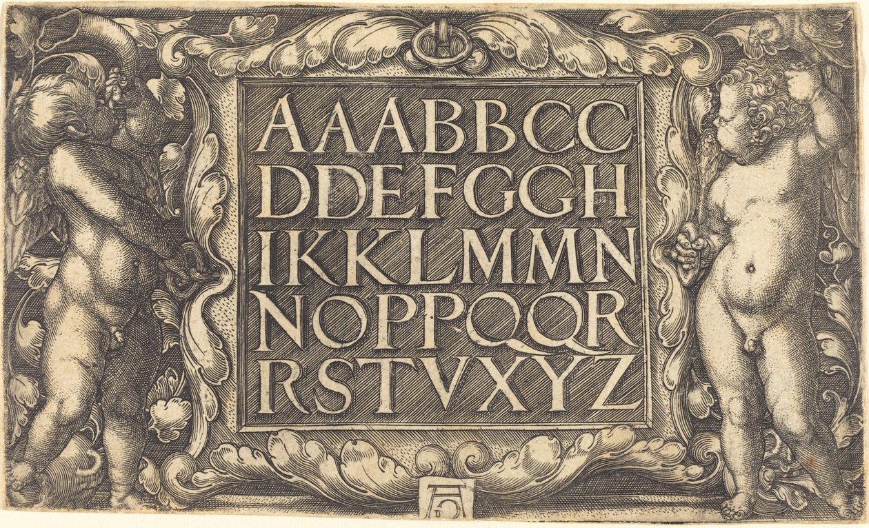 Alfabet autorstwa Heinrich Aldegrever