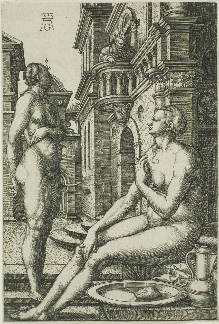 Batszeba w Łaźni autorstwa Heinrich Aldegrever