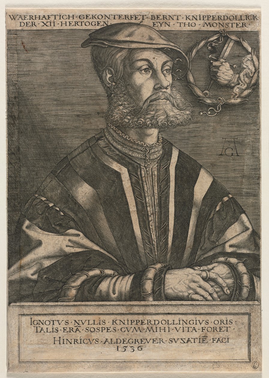 Lalka Bernta Knippera autorstwa Heinrich Aldegrever