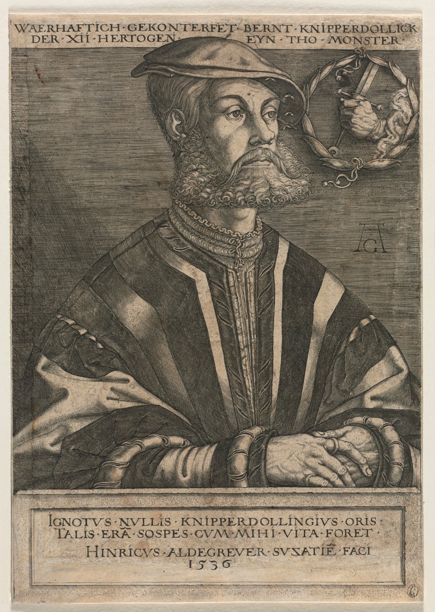 Bernt Knipperdolling, 1536. autorstwa Heinrich Aldegrever