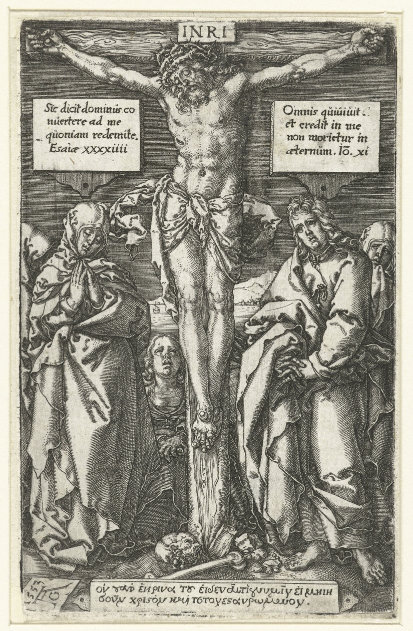 Chrystus na krzyżu autorstwa Heinrich Aldegrever