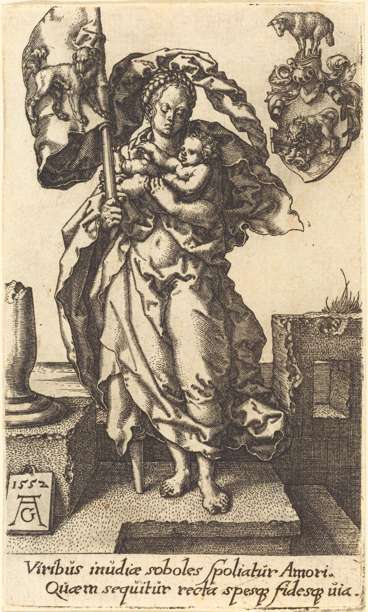 Współczucie, 1552. autorstwa Heinrich Aldegrever