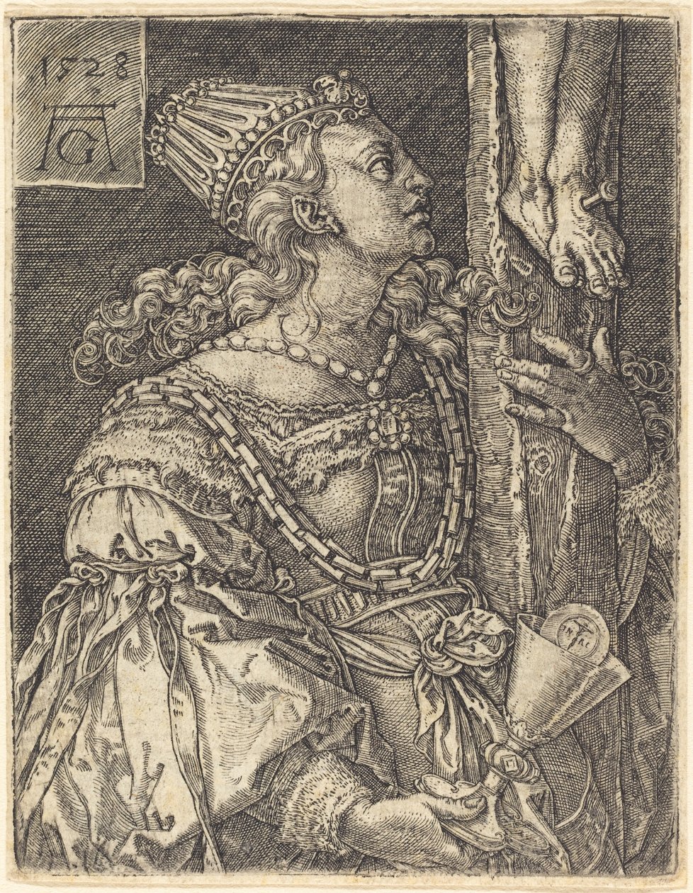 Wiara, 1528. autorstwa Heinrich Aldegrever