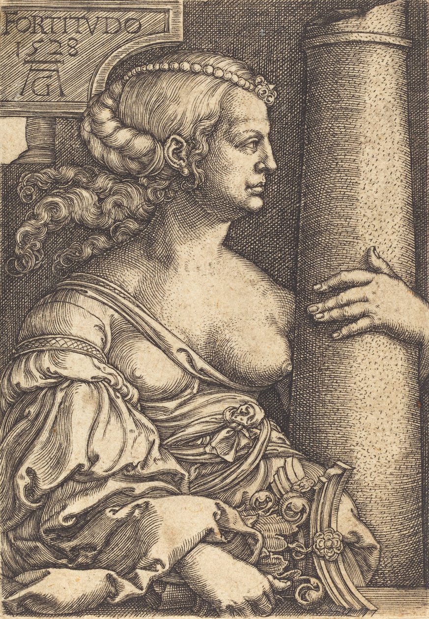Męstwo, 1528. autorstwa Heinrich Aldegrever