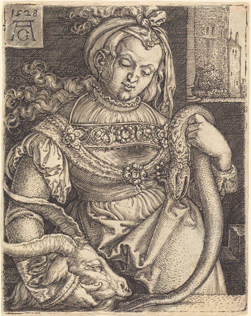 Nieumiarkowanie, 1528. autorstwa Heinrich Aldegrever