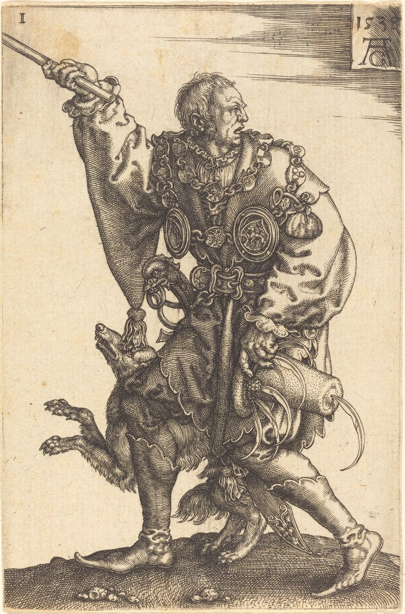 Duże tancerki ślubne, 1538. autorstwa Heinrich Aldegrever