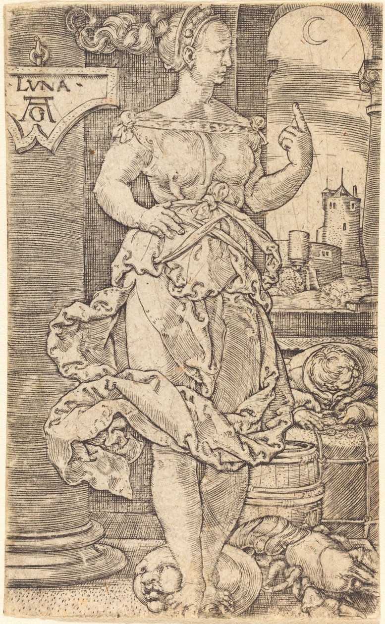Luna. autorstwa Heinrich Aldegrever