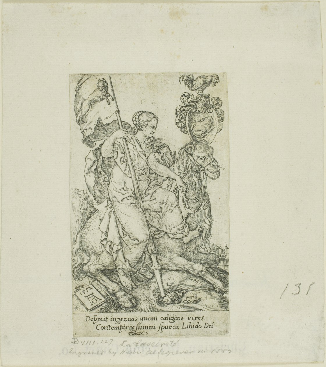 Pożądanie, z cnót i wad autorstwa Heinrich Aldegrever