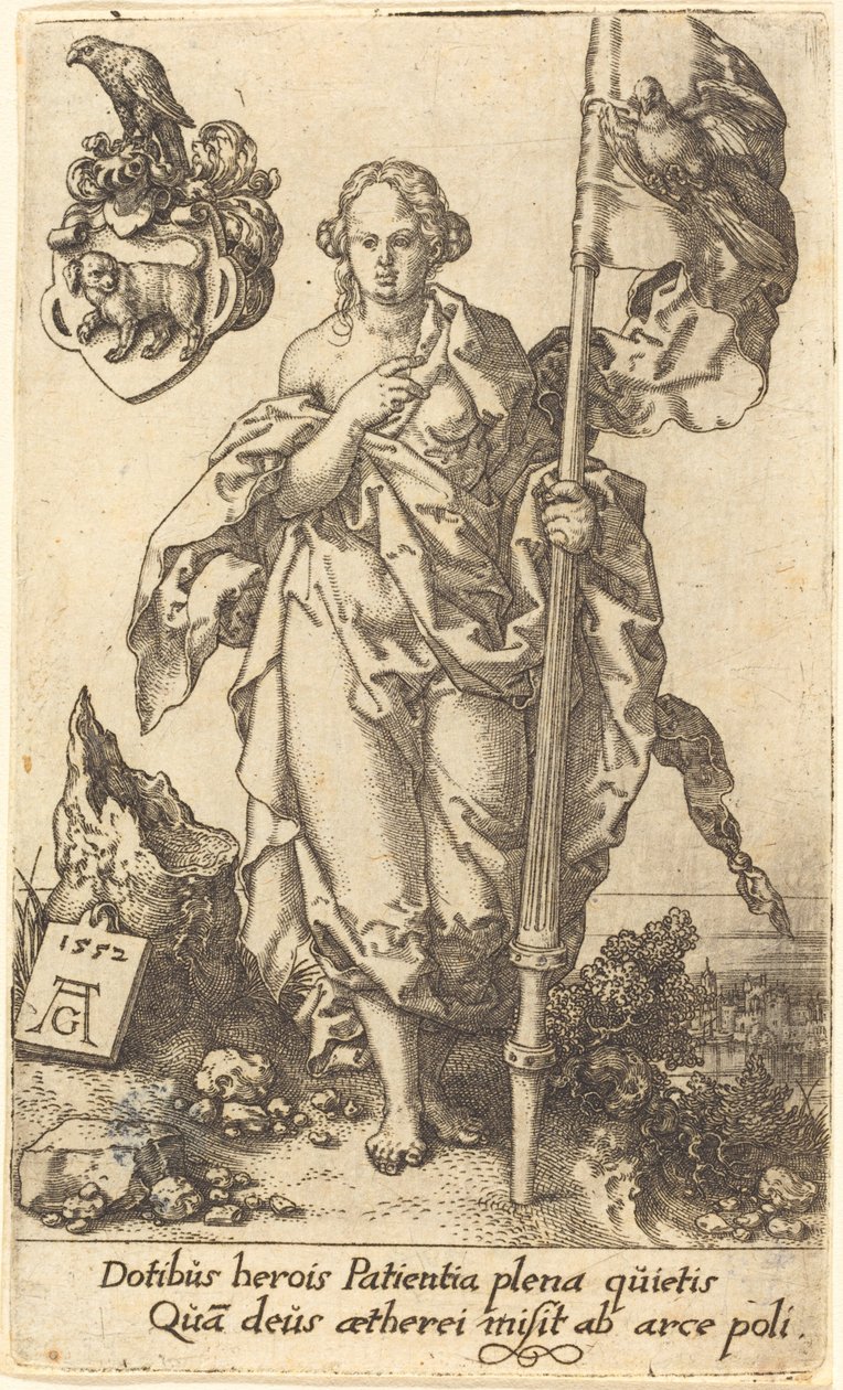 Cierpliwość, 1552. autorstwa Heinrich Aldegrever