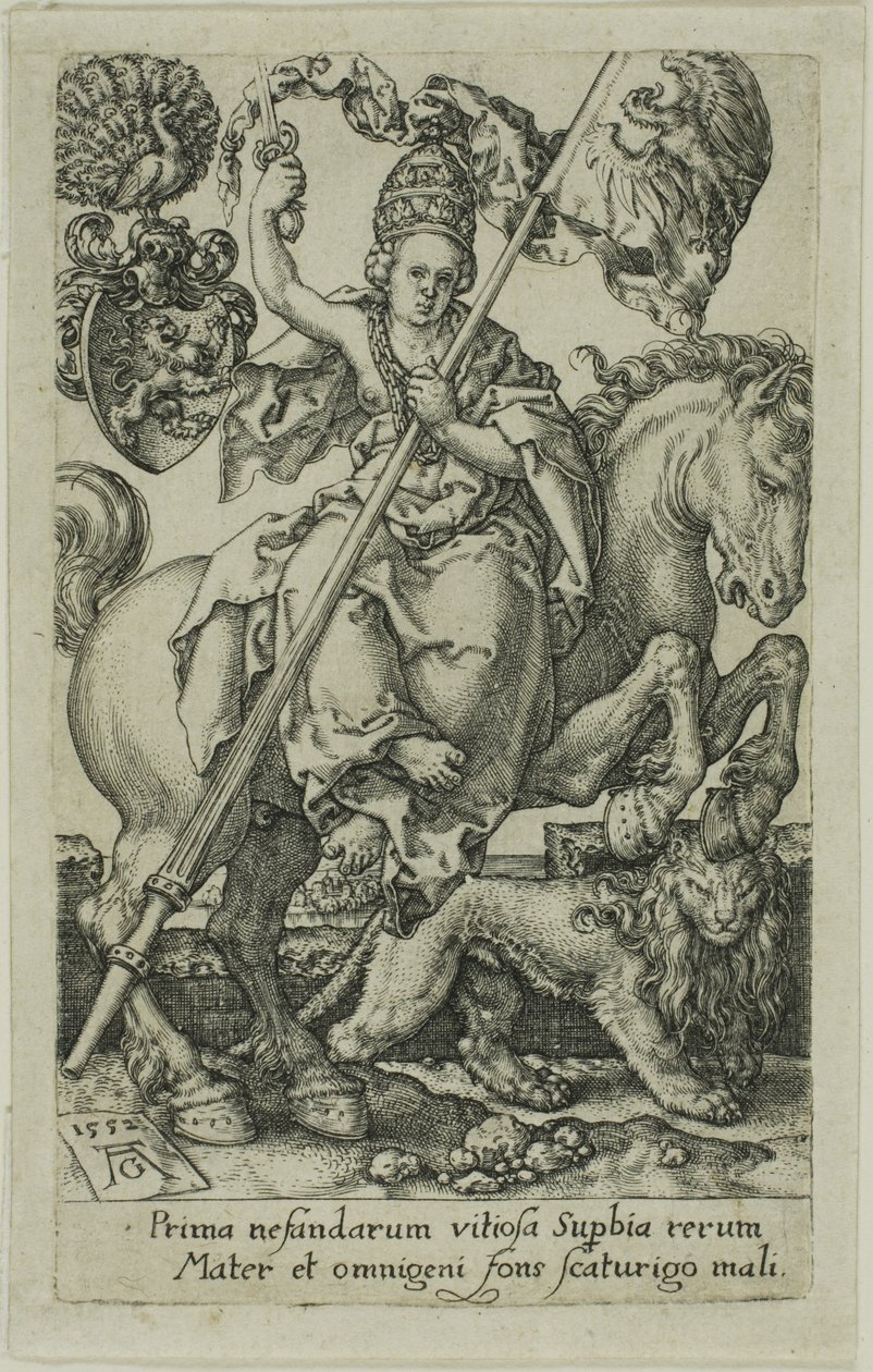 Duma, z wad autorstwa Heinrich Aldegrever