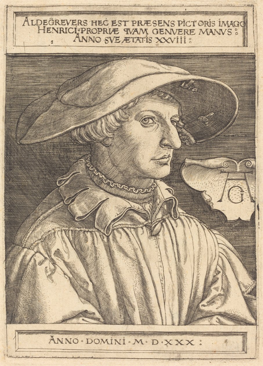 Autoportret autorstwa Heinrich Aldegrever