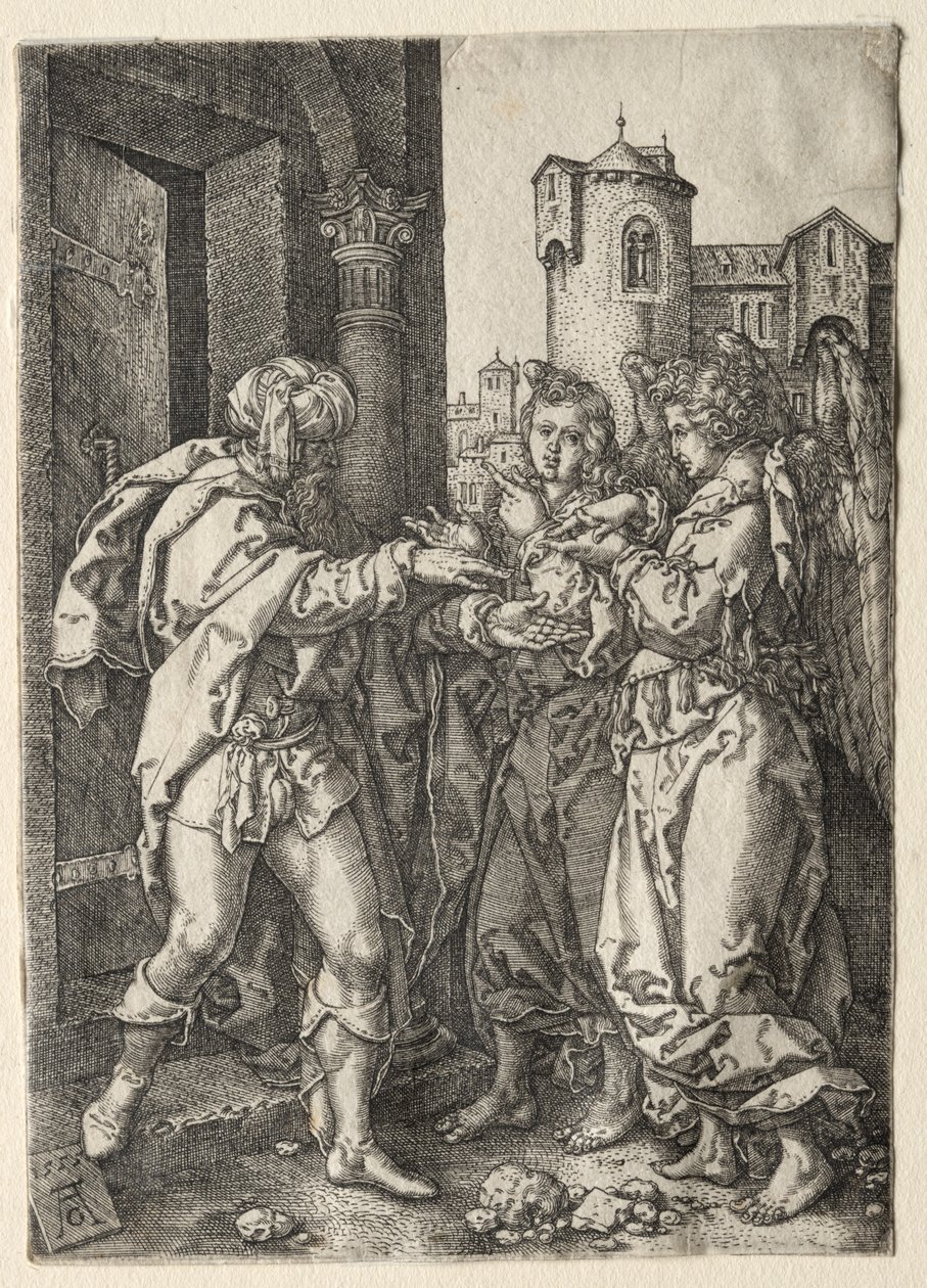 Historia Lota autorstwa Heinrich Aldegrever