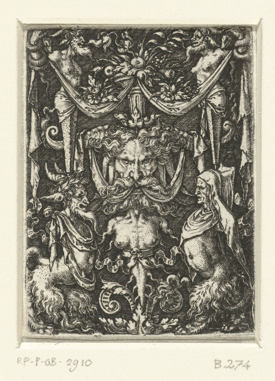 Dekoracja powierzchni z groteskami autorstwa Heinrich Aldegrever