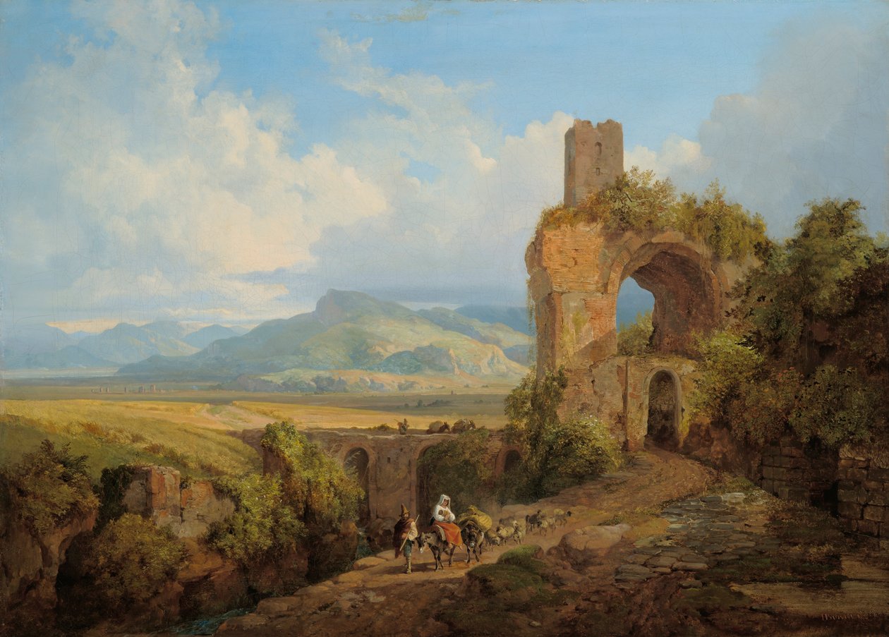 Krajobraz Kampanii autorstwa Heinrich Burkel