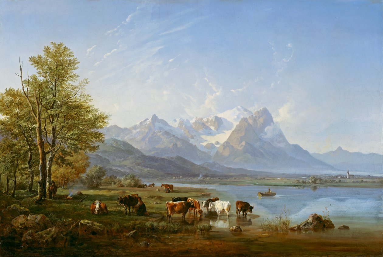 Dolina Garmischa autorstwa Heinrich Burkel