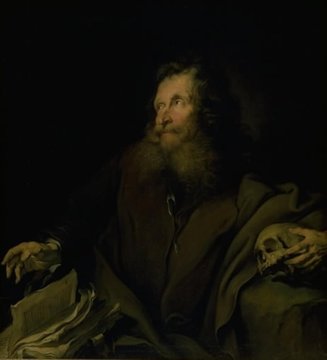Modelarz woskowy Simon jako św. Jerome autorstwa Heinrich Dittmers