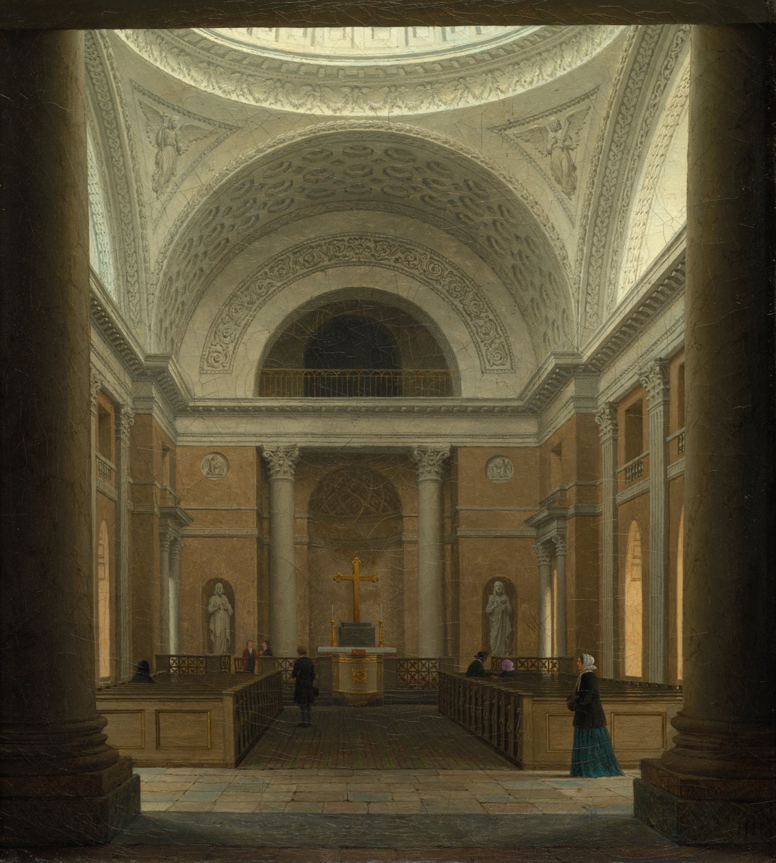 Kościół zamkowy Christiansborg, Kopenhaga autorstwa Heinrich Hansen (Danish