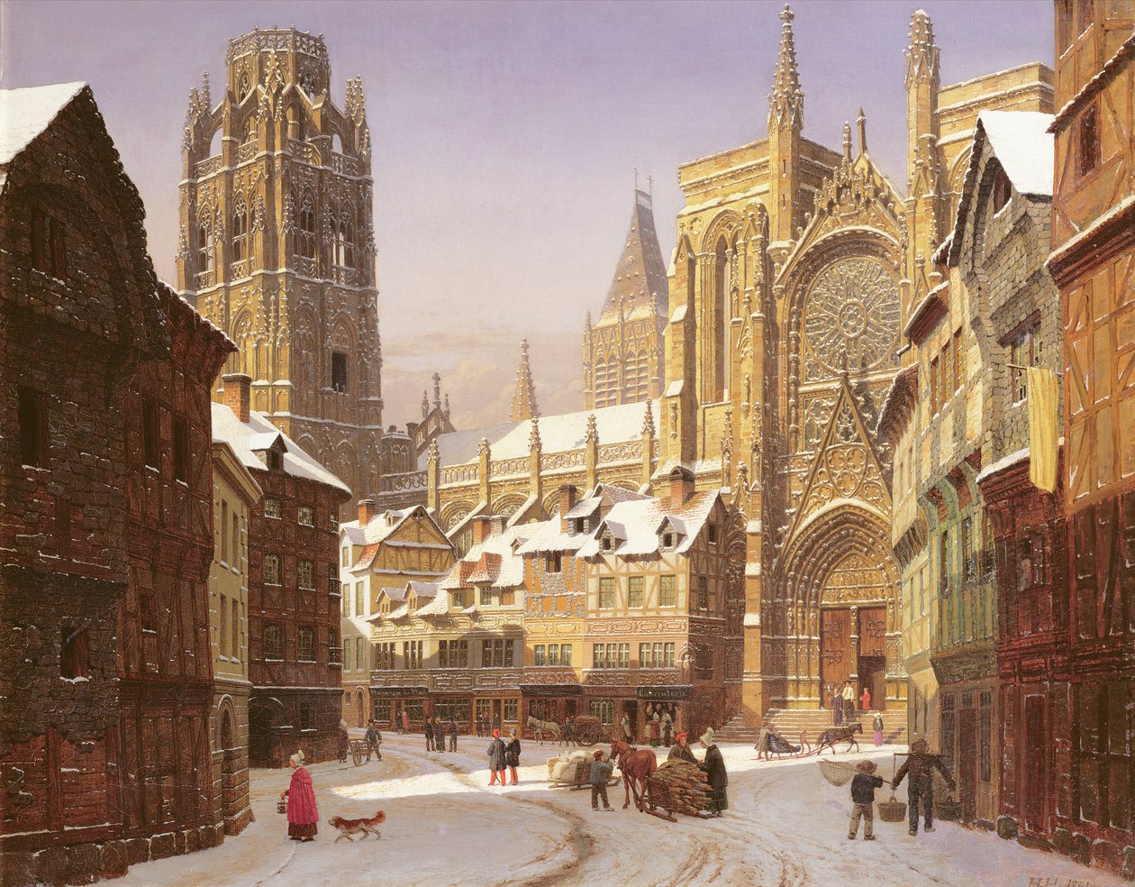 Holenderskie Miasto Katedralne autorstwa Heinrich Hansen