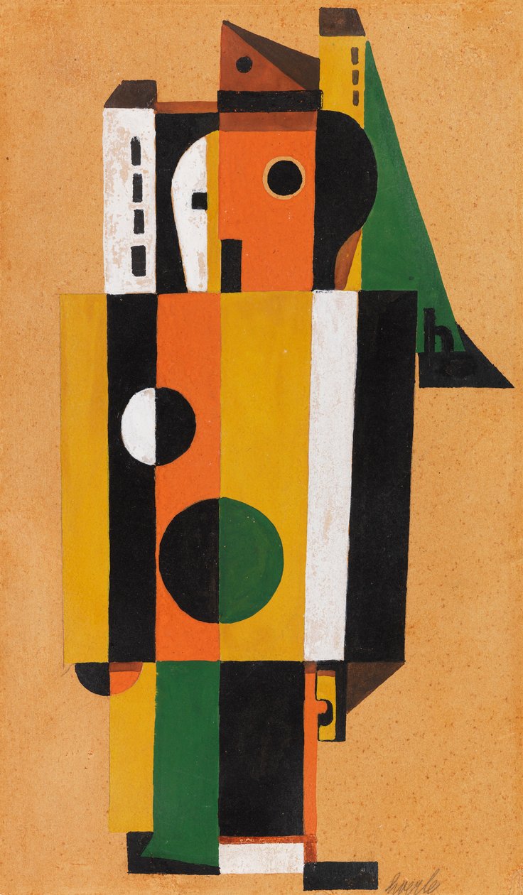 Spotkanie, 1925. autorstwa Heinrich Hoerle