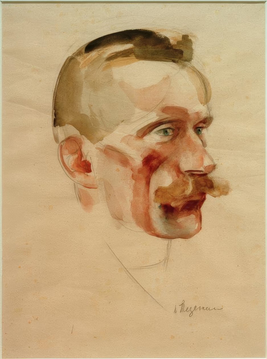 Portret Wilhelma Wernera, ok. 1926 autorstwa Heinrich Stegemann