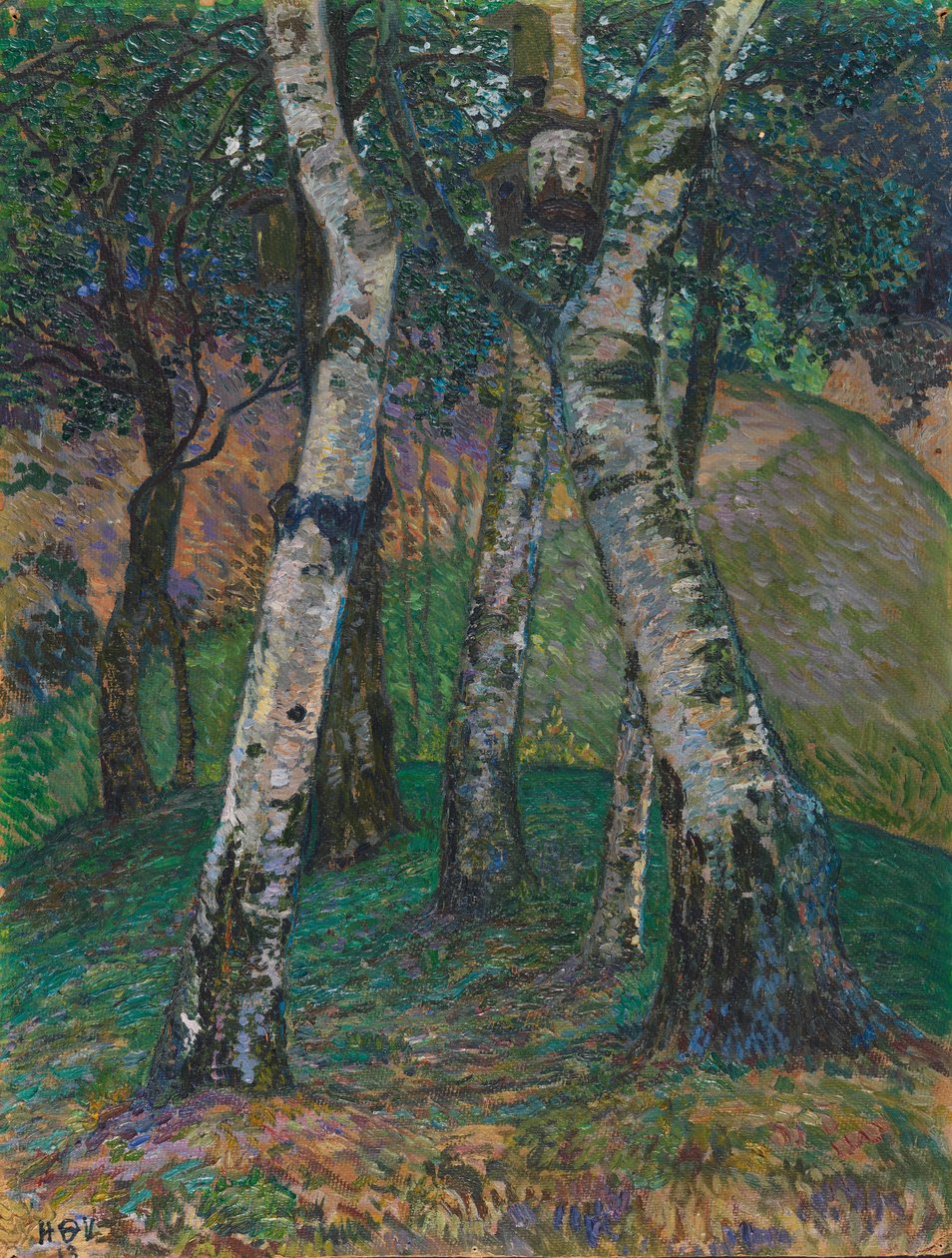 Brzozy w Barkenhoff, 1913. autorstwa Heinrich Vogeler