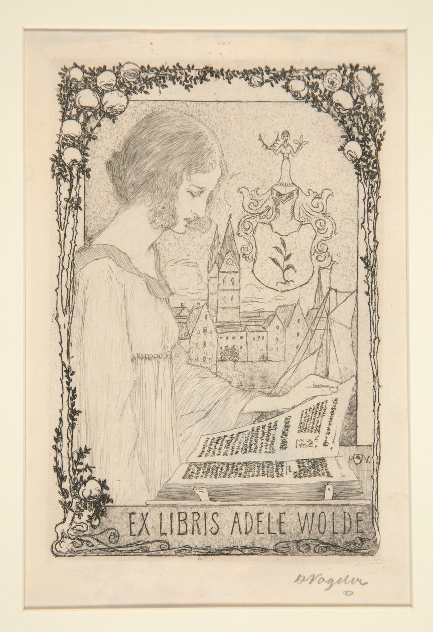 Ekslibrisy autorstwa Heinrich Vogeler