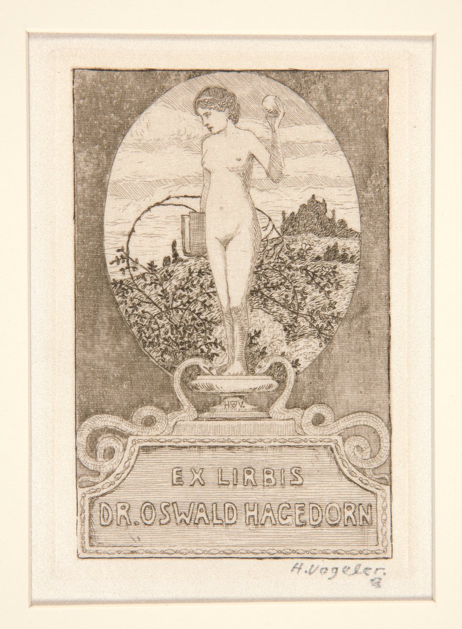 Ekslibrisy autorstwa Heinrich Vogeler