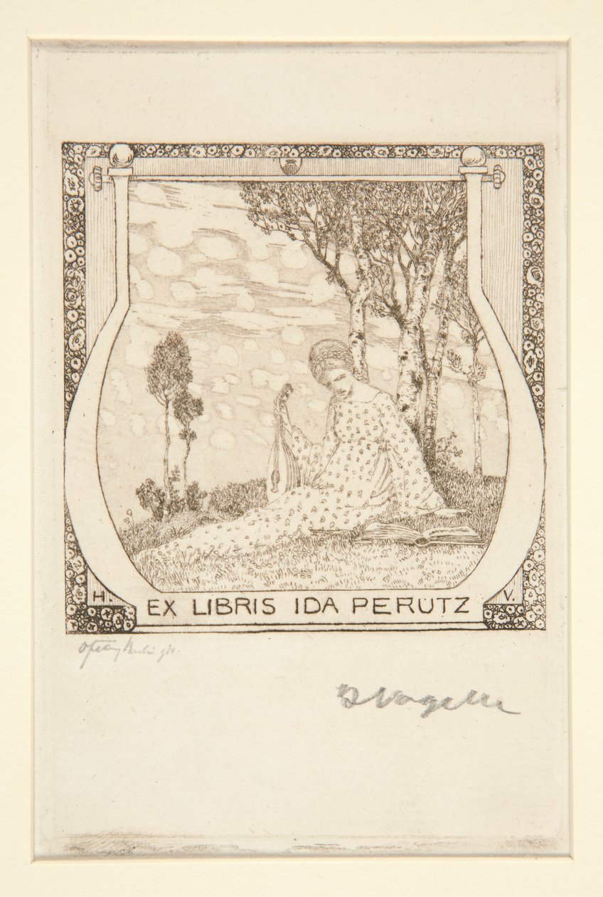 Ekslibrisy autorstwa Heinrich Vogeler