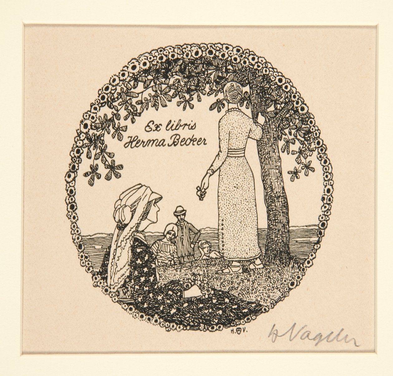 Ekslibrisy autorstwa Heinrich Vogeler