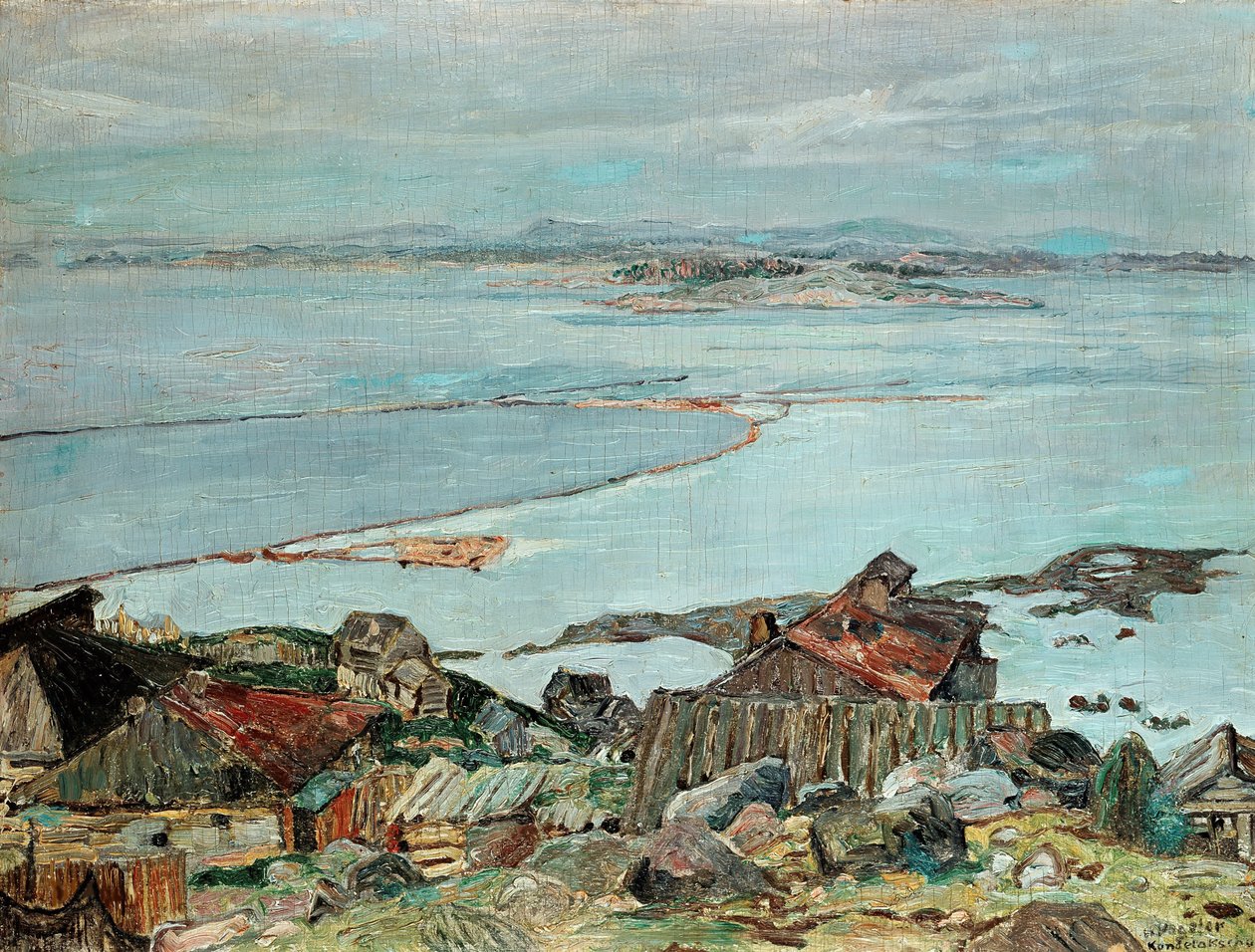 Kandalaksza, 1925. autorstwa Heinrich Vogeler