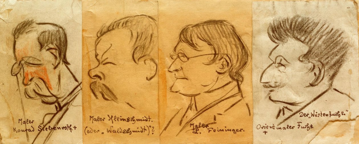 Cztery portrety autorstwa Heinrich Zille