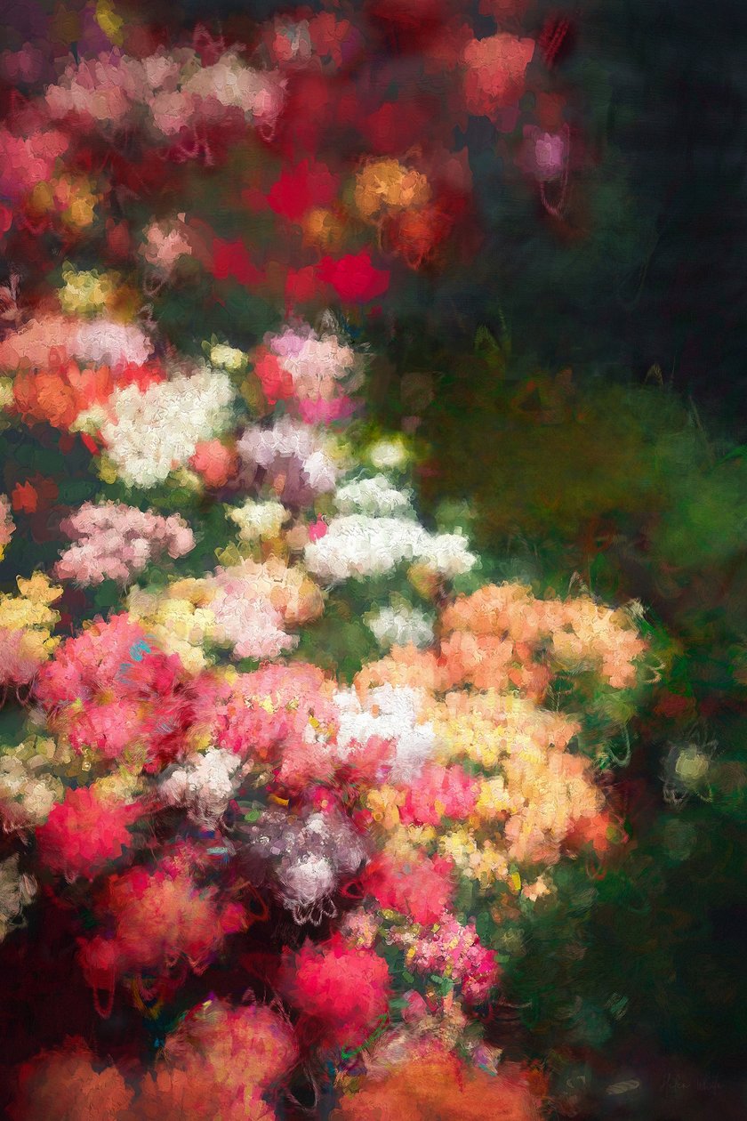 Ramka kwiatowa, 2018, autorstwa Helen White