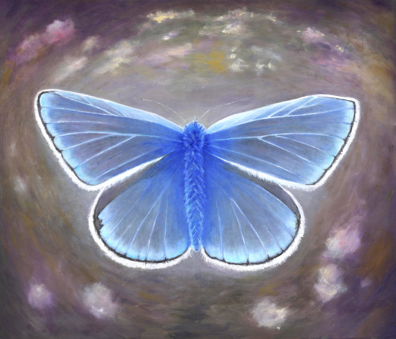 Niezwykły niebieski, 2015, autorstwa Helen White