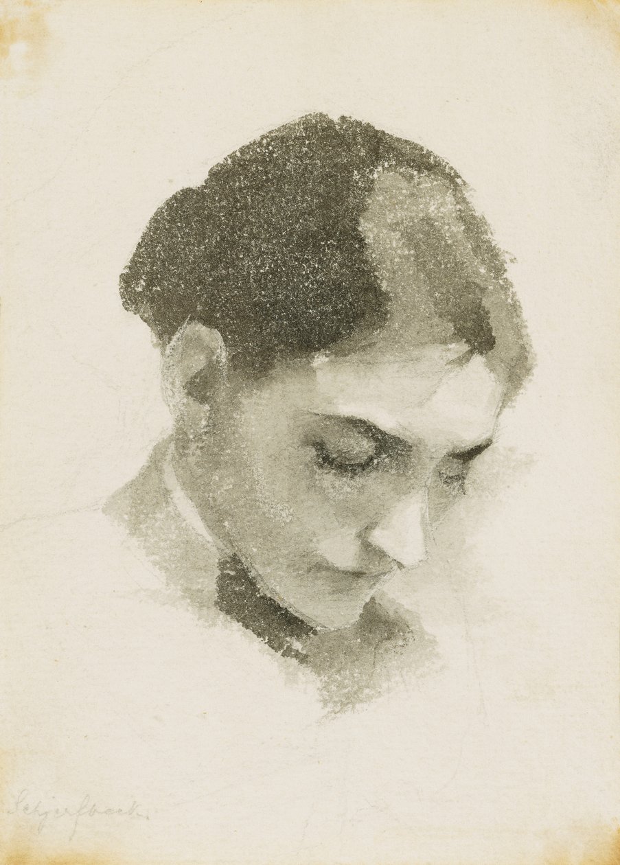 Głowa kobiety autorstwa Helene Schjerfbeck