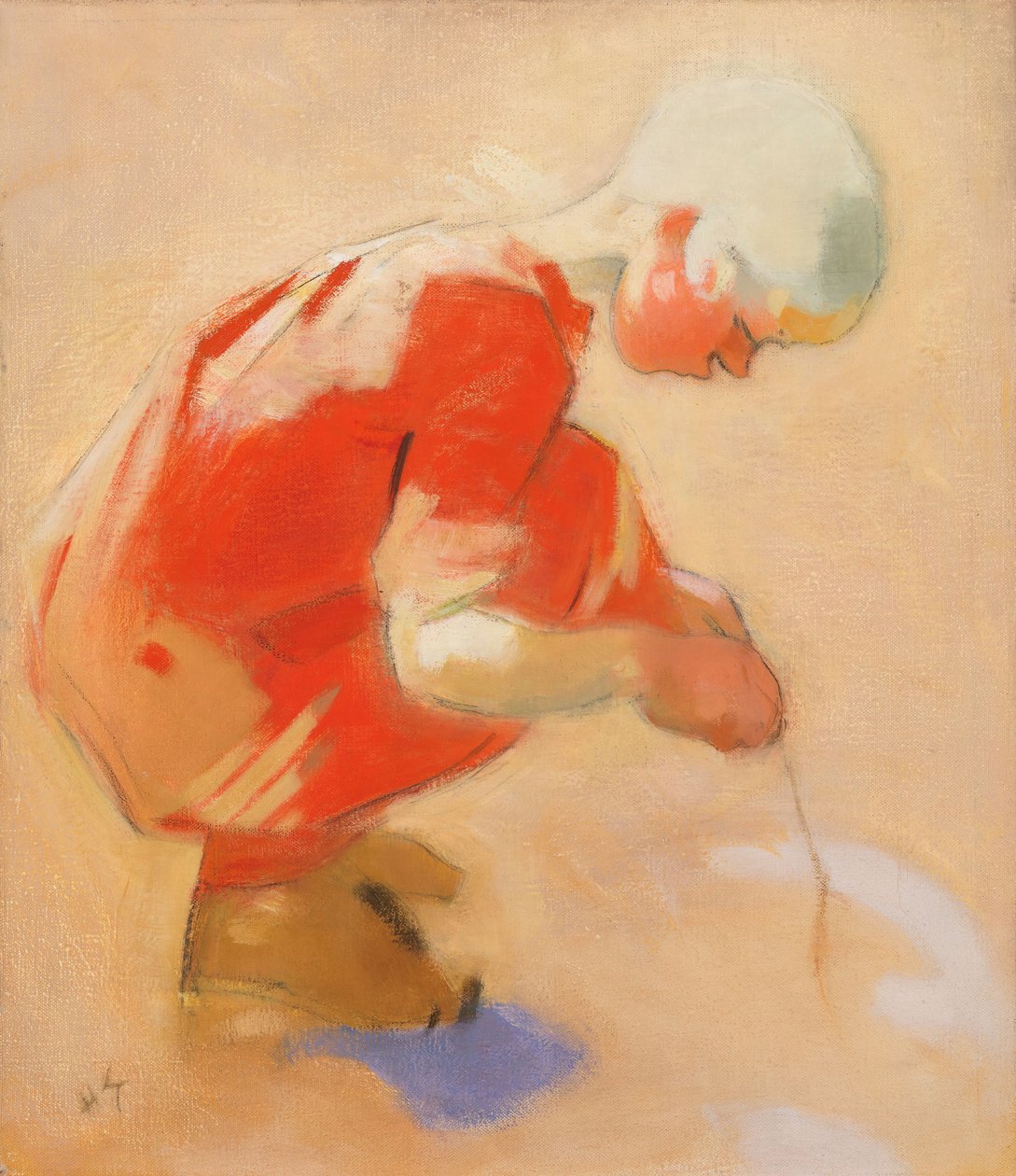 Dziewczyna na piasku, 1912. autorstwa Helene Schjerfbeck
