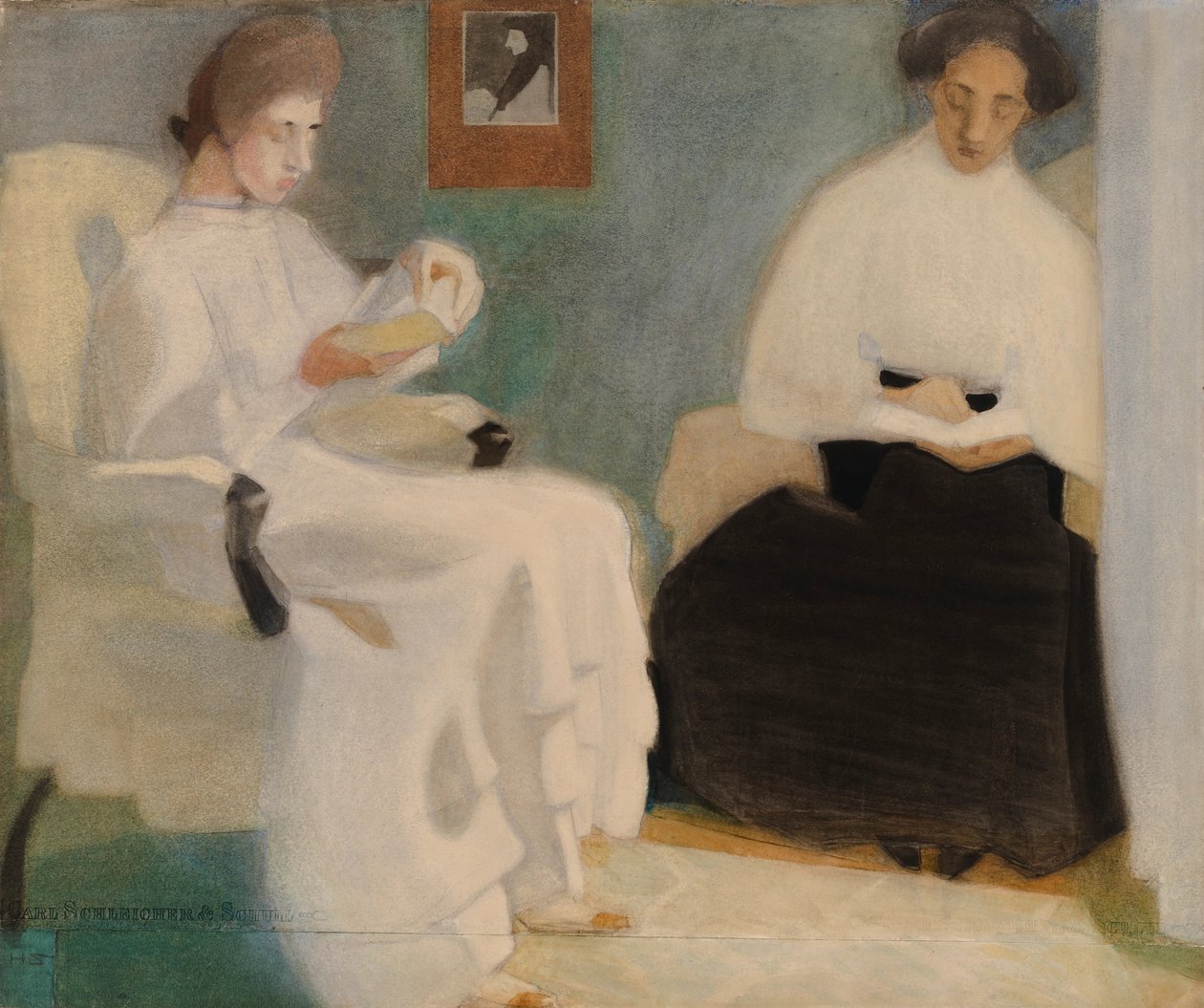 Dziewczęta czytające, 1907. autorstwa Helene Schjerfbeck