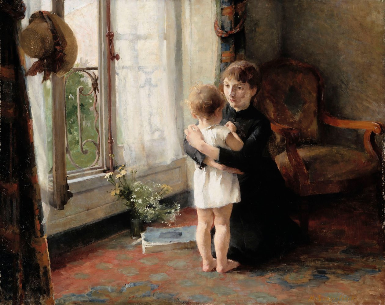 Matka i Dziecko, 1886. autorstwa Helene Schjerfbeck