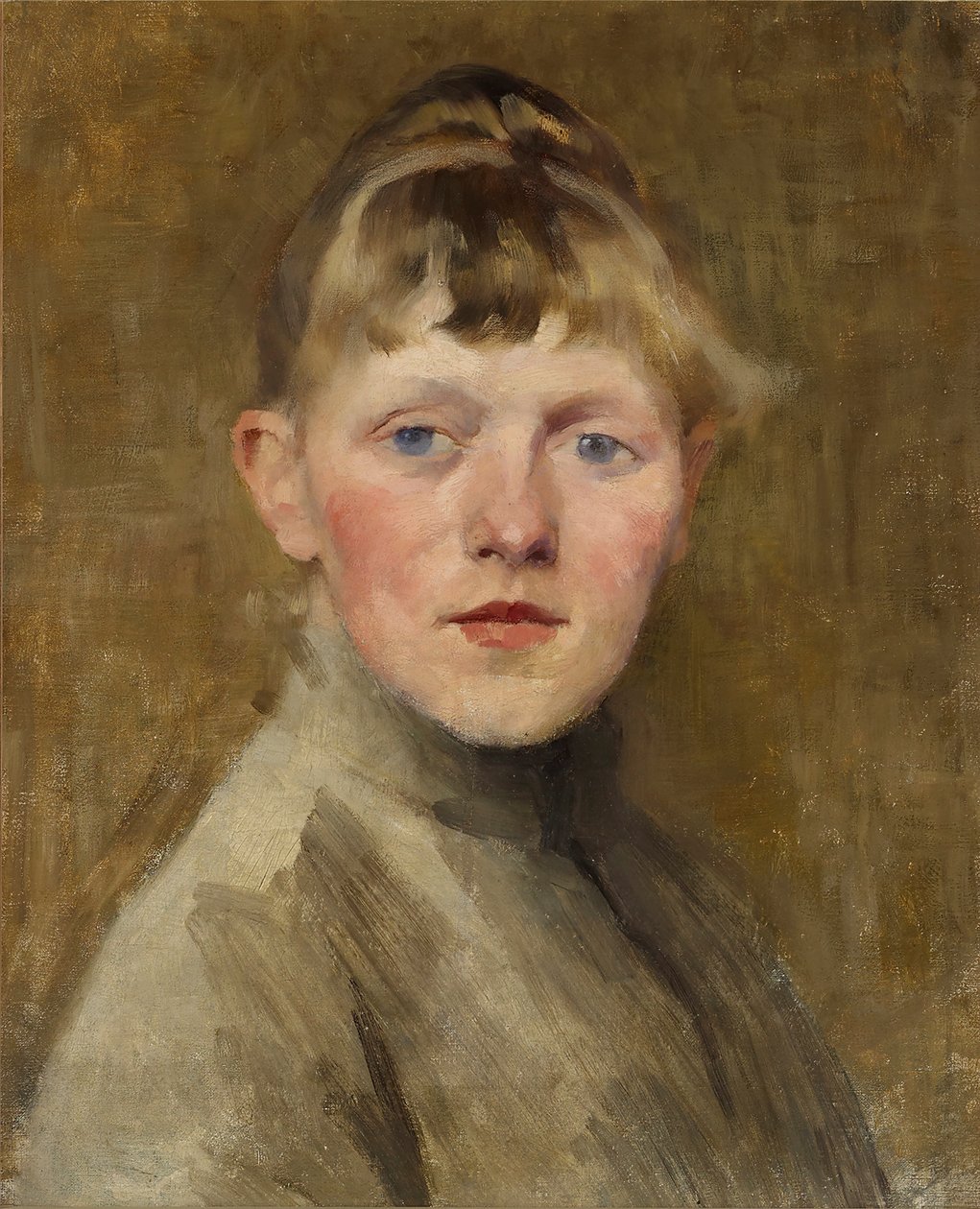 Autoportret, 1884-1885. autorstwa Helene Schjerfbeck