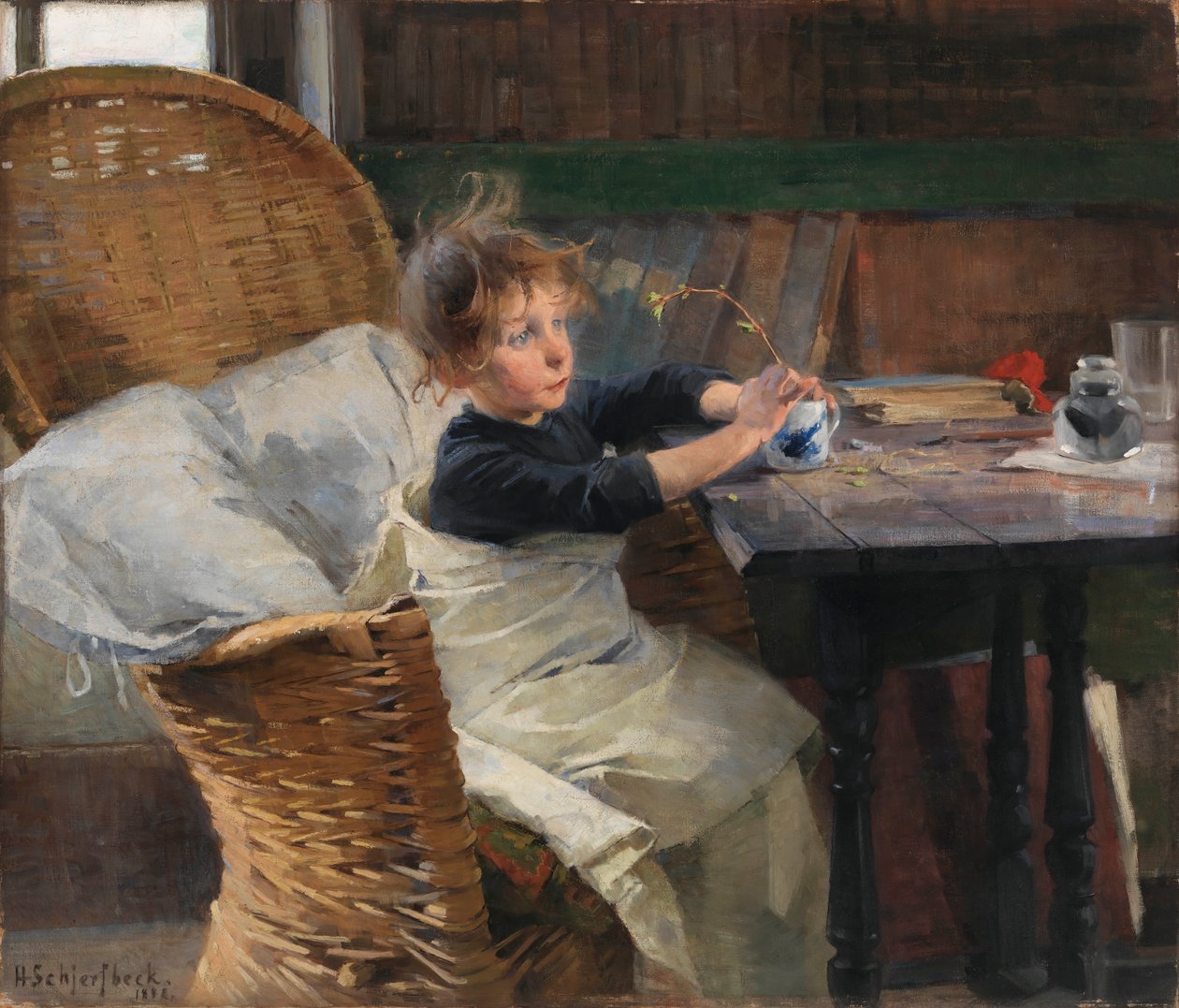 Rekonwalescencja, 1888. autorstwa Helene Schjerfbeck