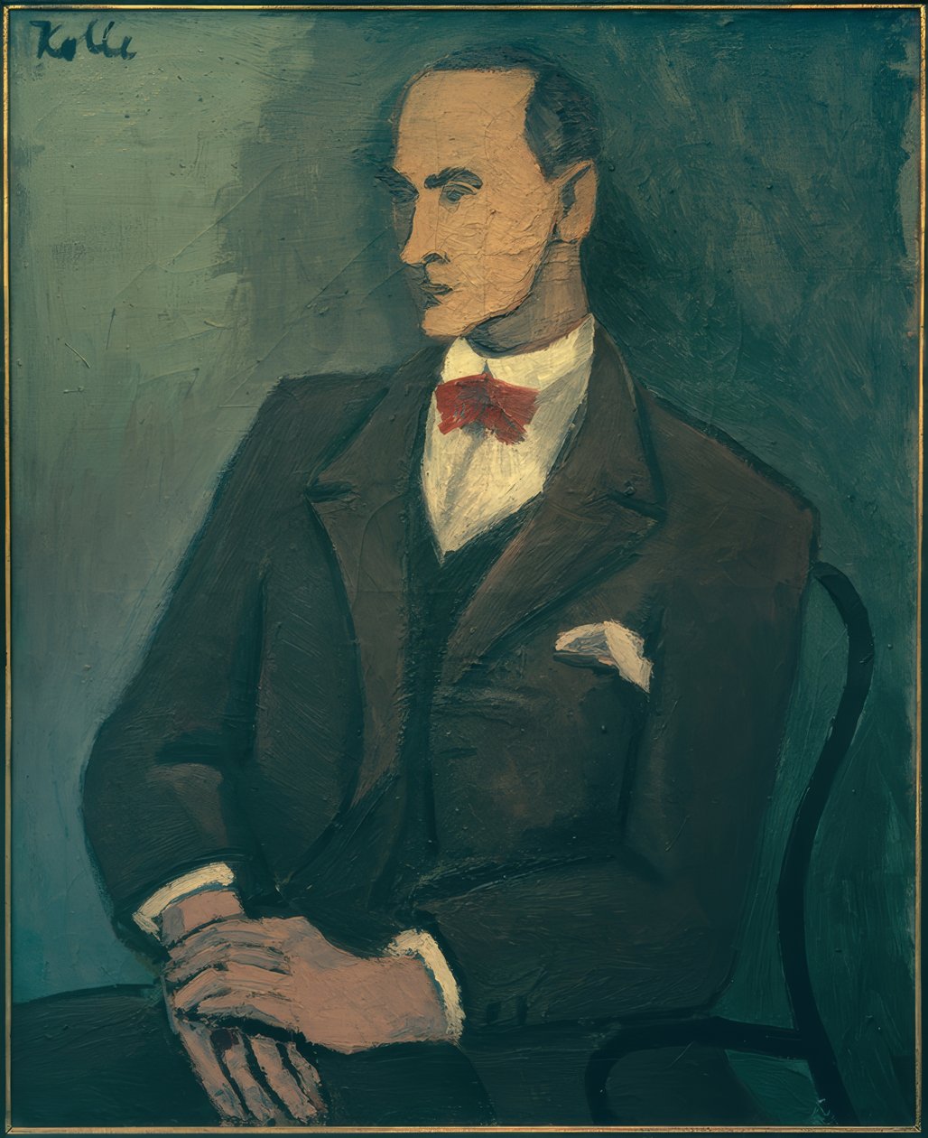 Portret Wilhelma Uhde autorstwa Helmut Kolle