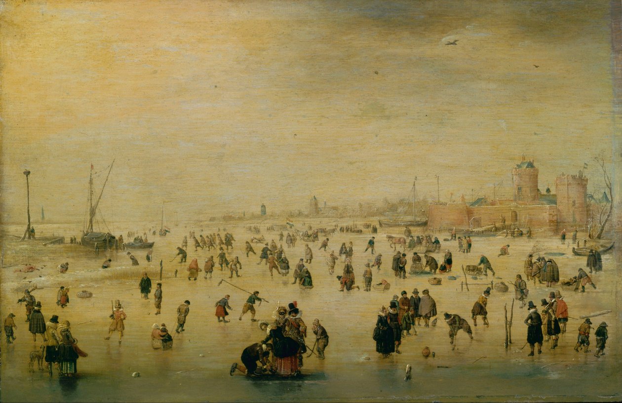 Scena na łyżwach autorstwa Hendrick Avercamp