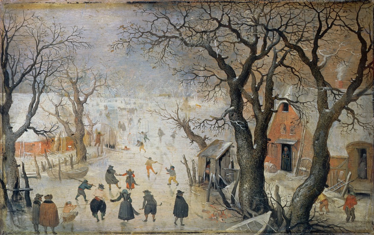 د ژمي صحنه، c.1610poli autorstwa Hendrick Avercamp