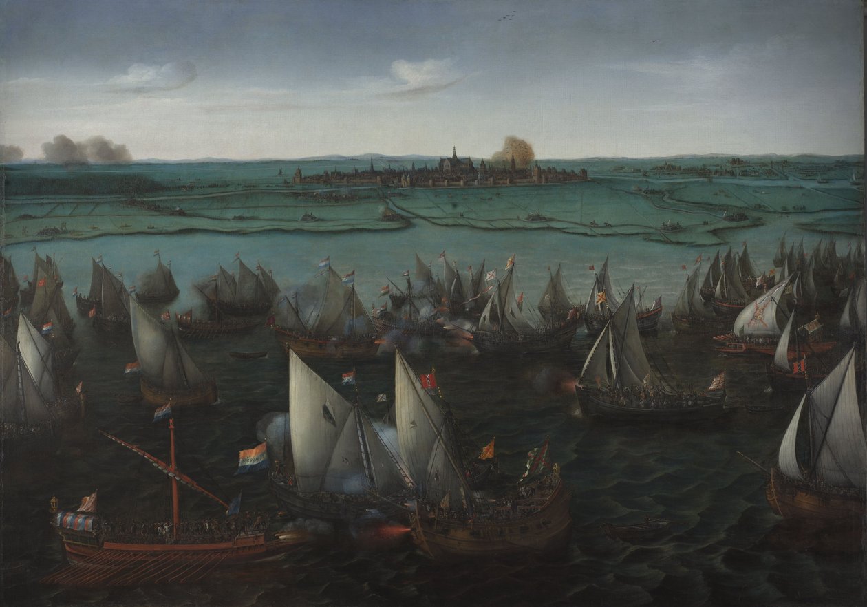 Bitwa pod Haarlemmermeer autorstwa Hendrick Cornelisz. Vroom