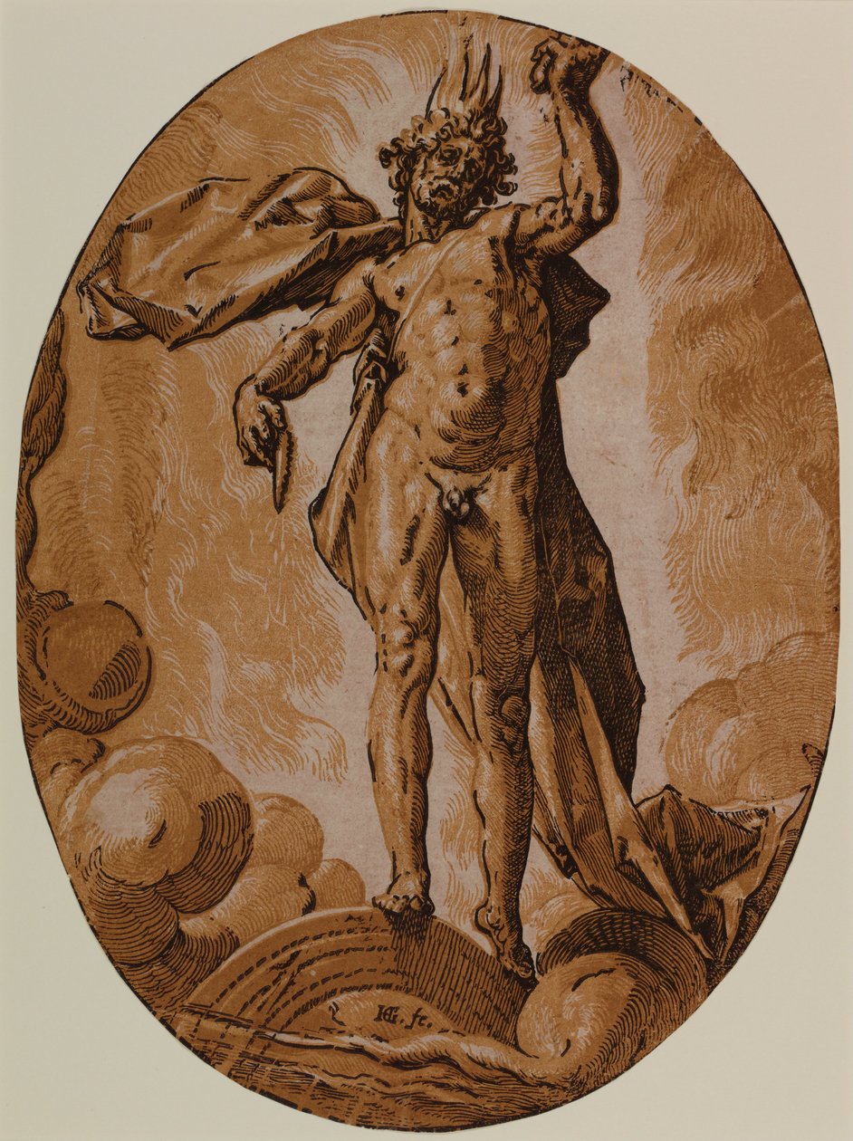 Dzień (Helios) autorstwa Hendrik Goltzius
