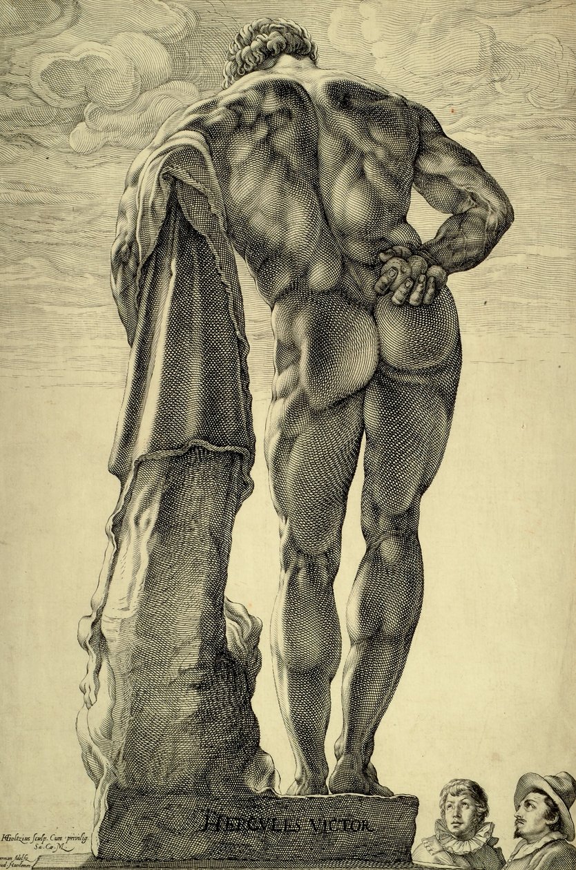 Farnese Herkules autorstwa Hendrik Goltzius