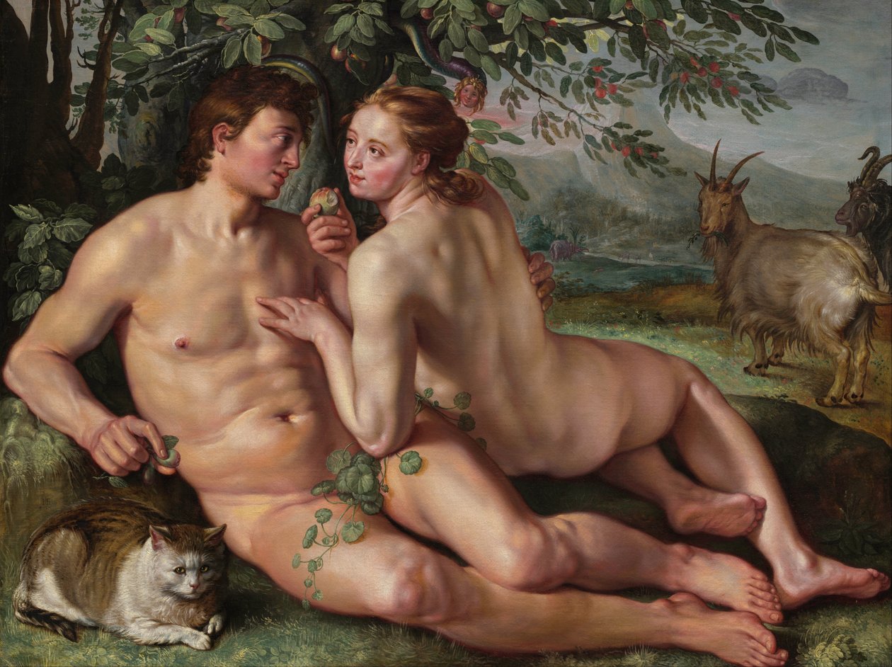 Upadek człowieka autorstwa Hendrik Goltzius